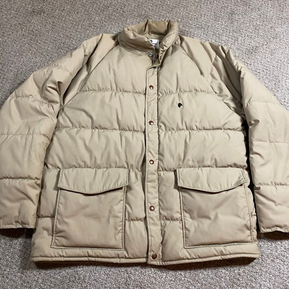 Vintage Black Sheep Puffer Jacket Mens XL Retro Winter Gorpcore Ski Pockets 80s